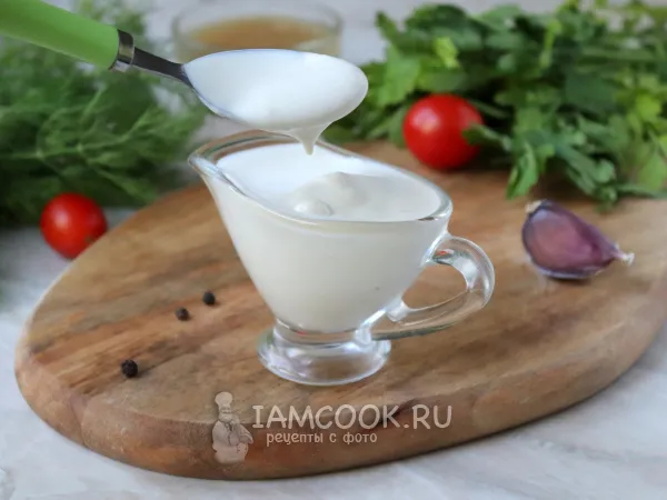 Фото блюда: Майонез из аквафабы (веганский)