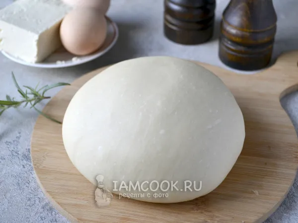 Фото блюда: Тесто для пиццы без дрожжей в хлебопечке