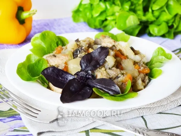 Фото блюда: Мясо с овощами