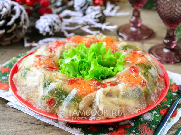 Фото блюда: Заливное из куриных бедер
