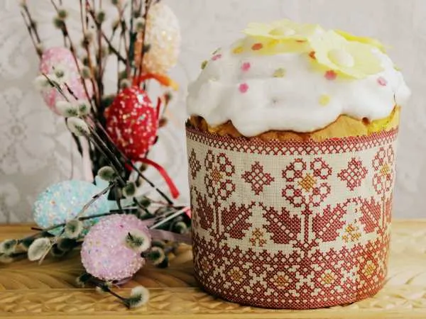 Фото блюда: Пасхальный кулич на сливках