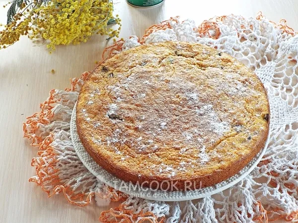 Фото блюда: Морковный пирог с черносливом