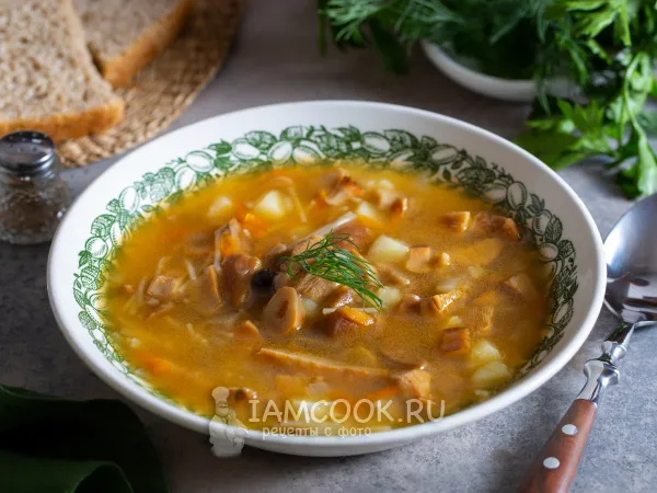 Фото блюда: Суп из рыжиков