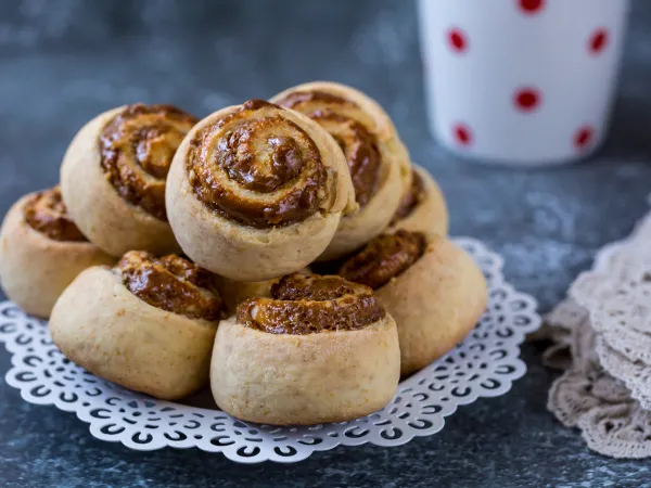 Фото блюда: Печенье с вареной сгущенкой и орехами