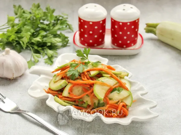 Фото блюда: Закуска из кабачков и моркови