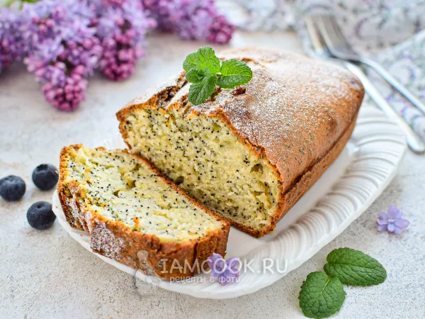 Фото блюда: Кекс на сметане с маком
