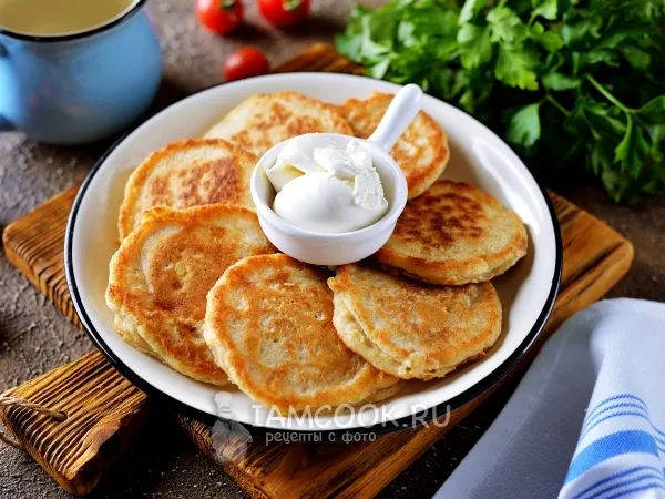 Фото блюда: Оладьи из овсяных отрубей