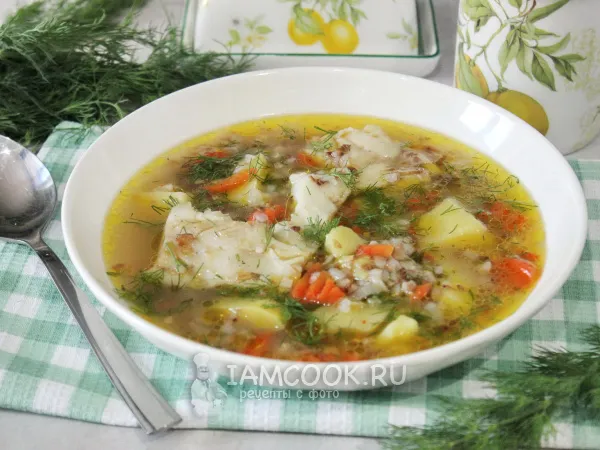 Фото блюда: Рыбный суп с гречкой