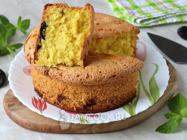 Фото блюда: Шарлотка с черносливом