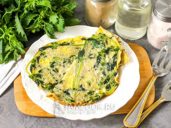 Фото блюда: Омлет с крапивой