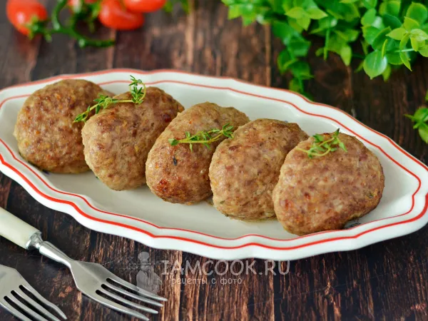 Фото блюда: Котлеты из баранины в духовке