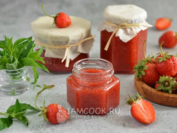 Фото блюда: Клубничный джем с мятой