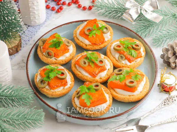 Фото блюда: Канапе с тыквой