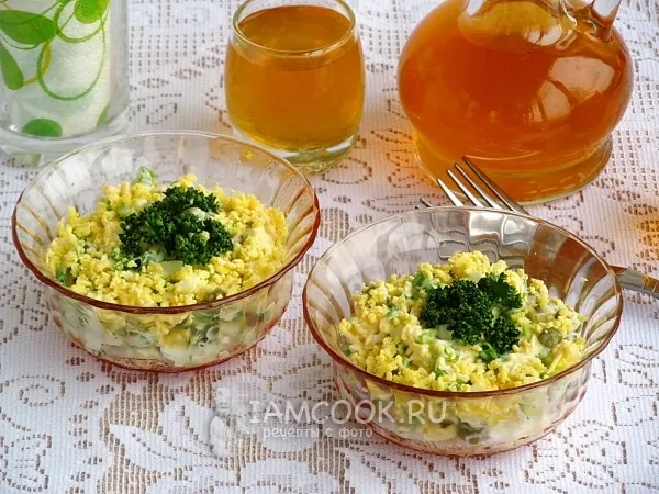 Фото блюда: Сырный салат с яйцом