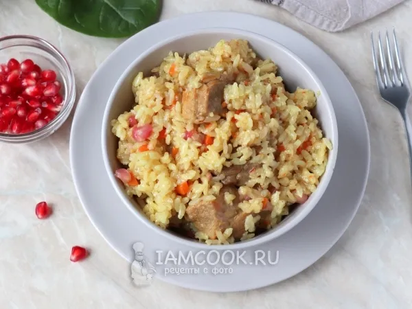 Фото блюда: Плов с гранатом