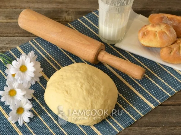 Фото блюда: Тесто на кефире для пирожков в духовке