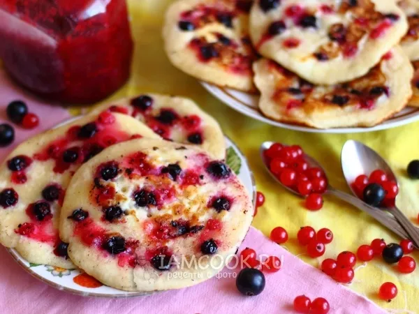 Фото блюда: Блины с ягодным припеком