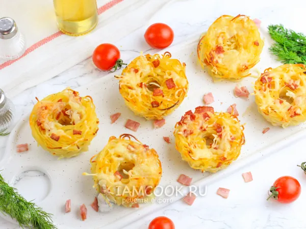 Фото блюда: «Пончики» из спагетти