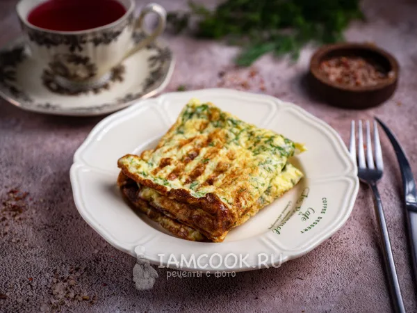 Фото блюда: Омлет в мультипекаре