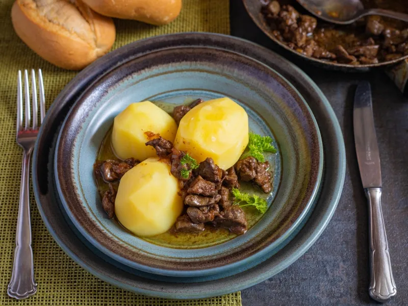 Фото блюда: Жареная гусиная печень