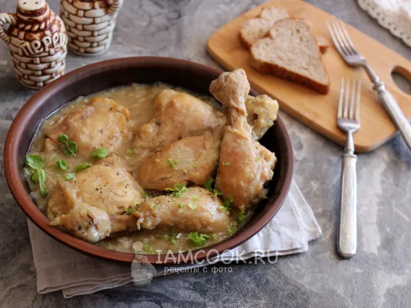 Фото блюда: Курица по-еврейски в мультиварке