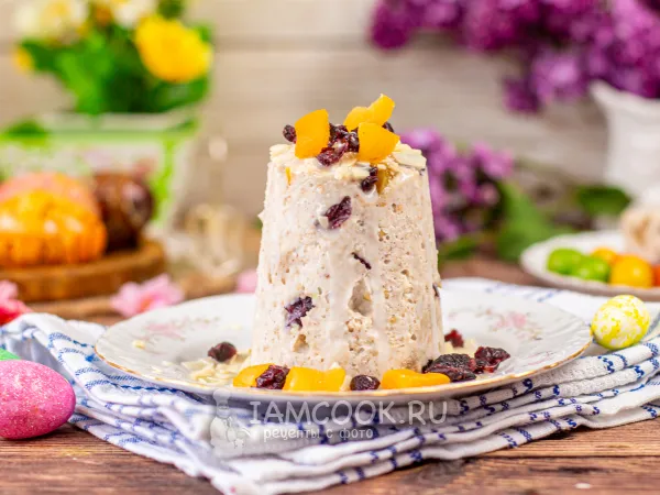 Фото блюда: Пасха из зеленой гречки (без творога)