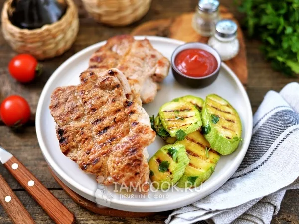 Фото блюда: Отбивные из свиной шейки на сковороде