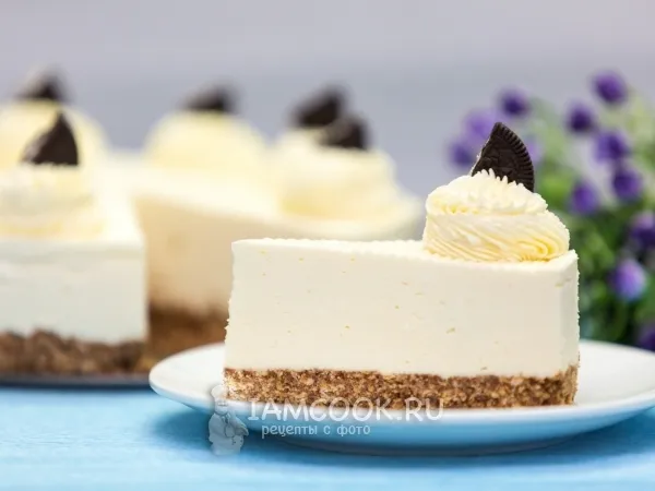 Фото блюда: Чизкейк из творога без выпечки с желатином