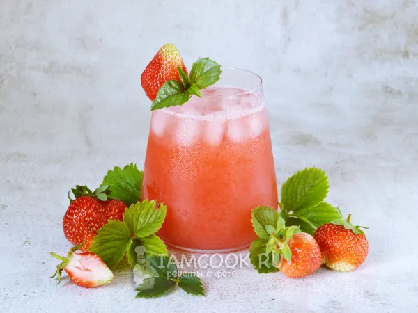Фото блюда: Лимонад Клубника-базилик