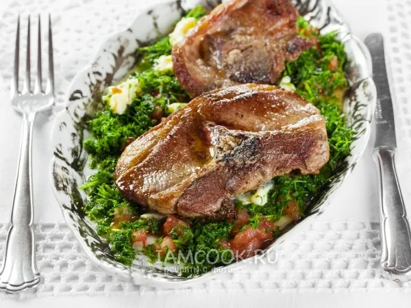 Фото блюда: Мясо жареное с петрушкой