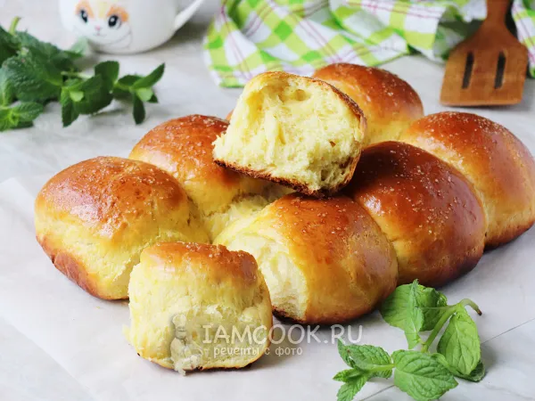 Фото блюда: Булочки на желтках (дрожжевые)