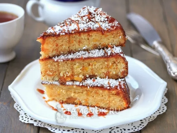 Фото блюда: Пирог на питьевом йогурте