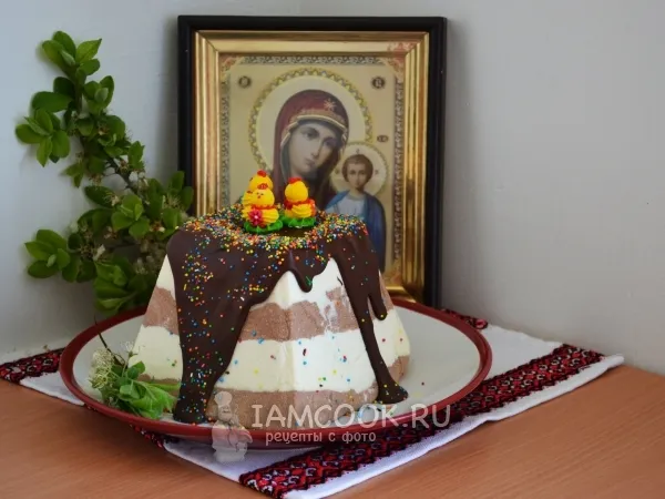 Фото блюда: Творожная пасха без выпечки