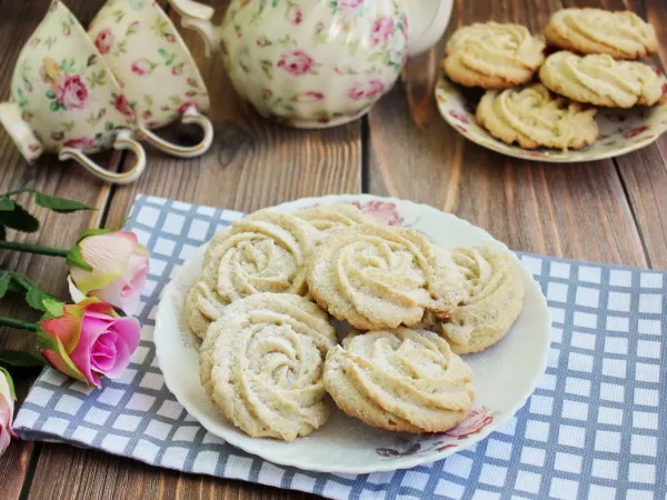 Фото блюда: Нежное песочное печенье (рассыпчатое)