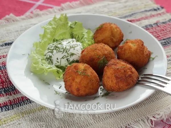 Фото блюда: Картофельные крокеты с сыром