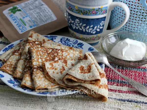 Фото блюда: Блины с псиллиумом (кето диета)