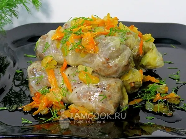 Фото блюда: Постные голубцы с гречкой