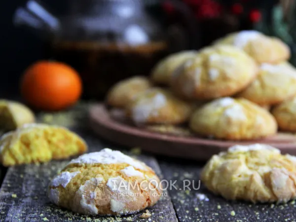 Фото блюда: Апельсиновое печенье с трещинками