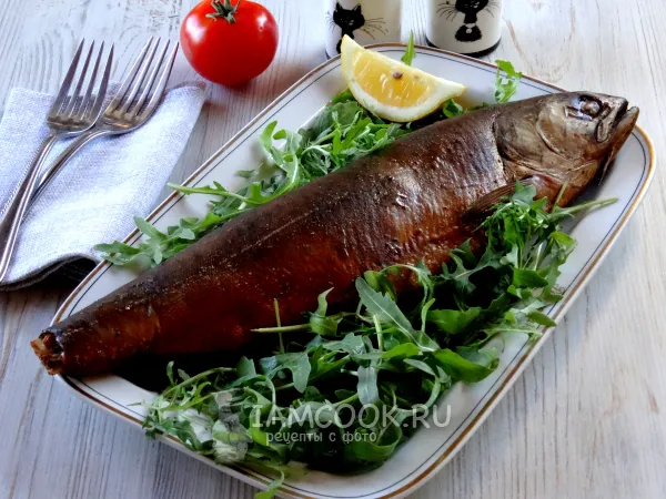 Фото блюда: Горбуша горячего копчения