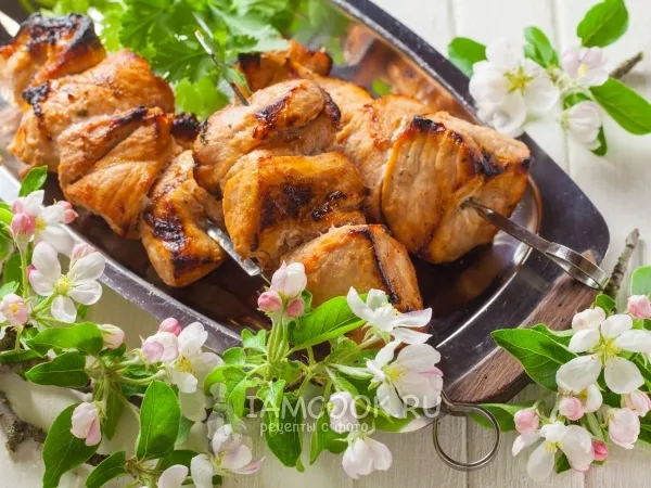 Фото блюда: Шашлык в духовке с дымком