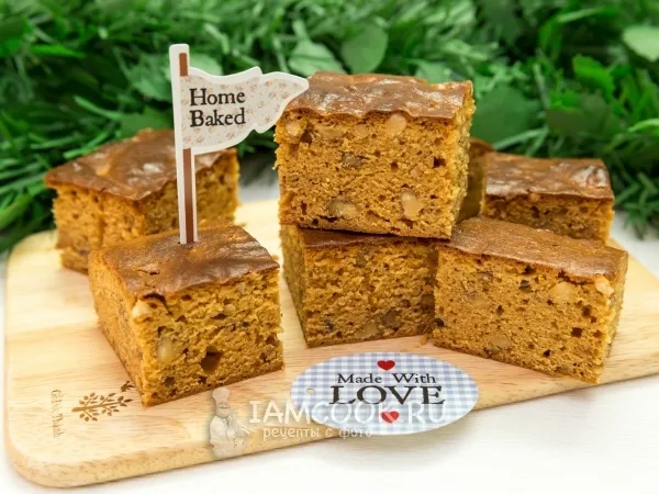 Фото блюда: Пирог с орехами «Карамельный»