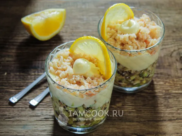 Фото блюда: Салат с мясом криля и авокадо