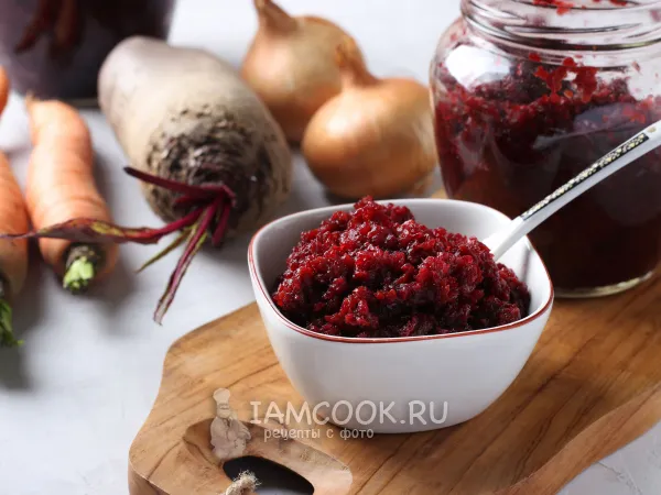 Фото блюда: Икра из свеклы и моркови