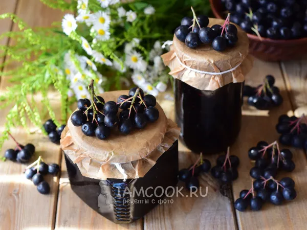 Фото блюда: Варенье-пятиминутка из черноплодной рябины