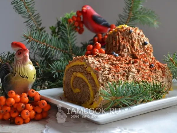 Фото блюда: Рождественское «Полено» (закусочное)