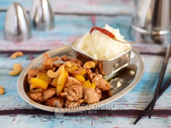 Фото блюда: Курица с кешью по-тайски