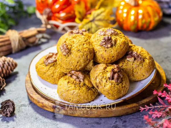 Фото блюда: Тыквенное печенье ПП