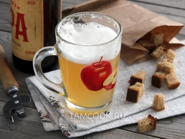 Фото блюда: Желе «Кружка пива» из яблочного сока