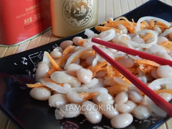 Фото блюда: Салат с фасолью и морковью