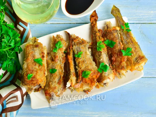 Фото блюда: Жареная путассу на сковороде